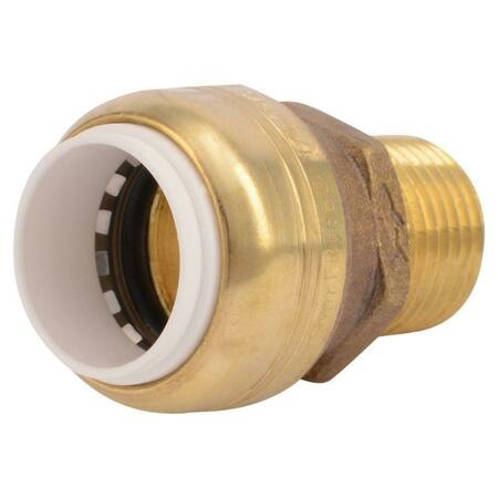 GENERAC 0.25 RB x 0.25 MPT in. Threaded Barb Adapter PVC Fitting P4MCB-4